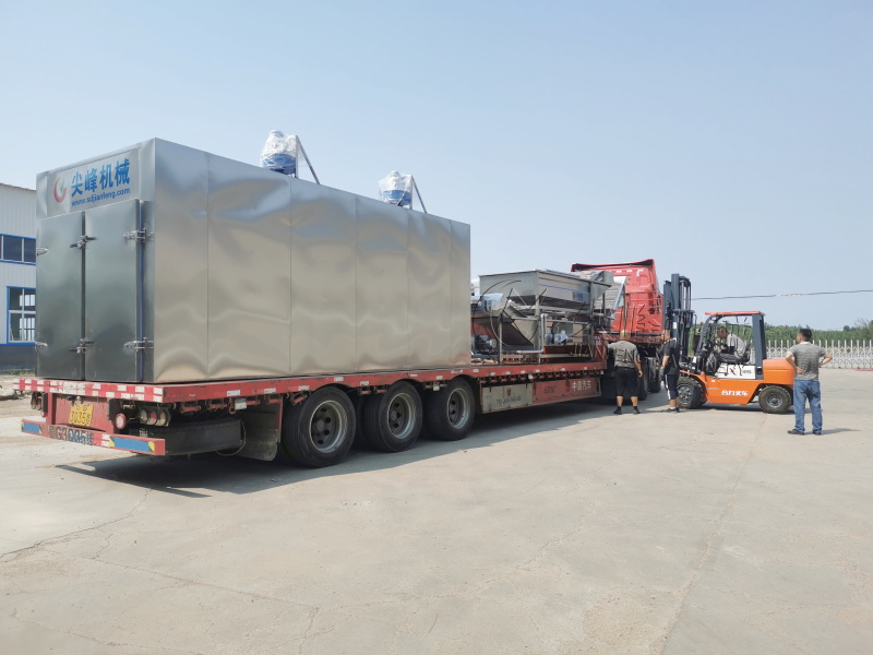 安徽岳西縣脫水干菜加工設(shè)備成功交付