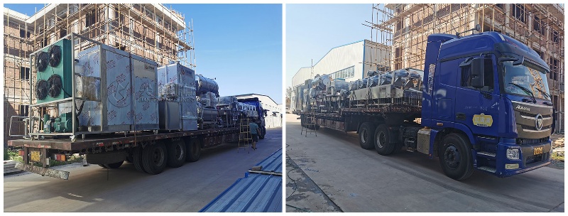 吉林省松原市煙熏熟食加工設(shè)備成功發(fā)貨