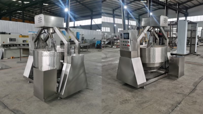 半自動電磁加熱行星攪拌炒鍋